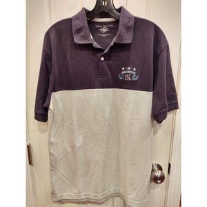 Disney Cruise Line Mens Polo Shirt S Blue Gray Embroidered Short Sleeve Ships
